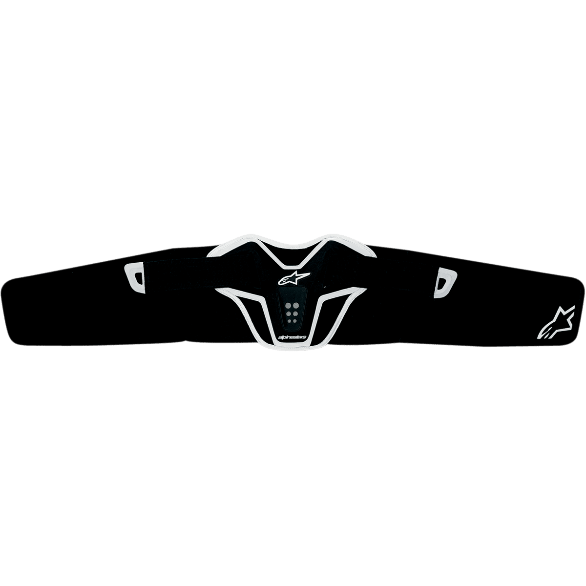 Alpinestars Saturn Taillengurt mit verstärktem TPR-Panel, schwarz weiß - MxProStoreParts