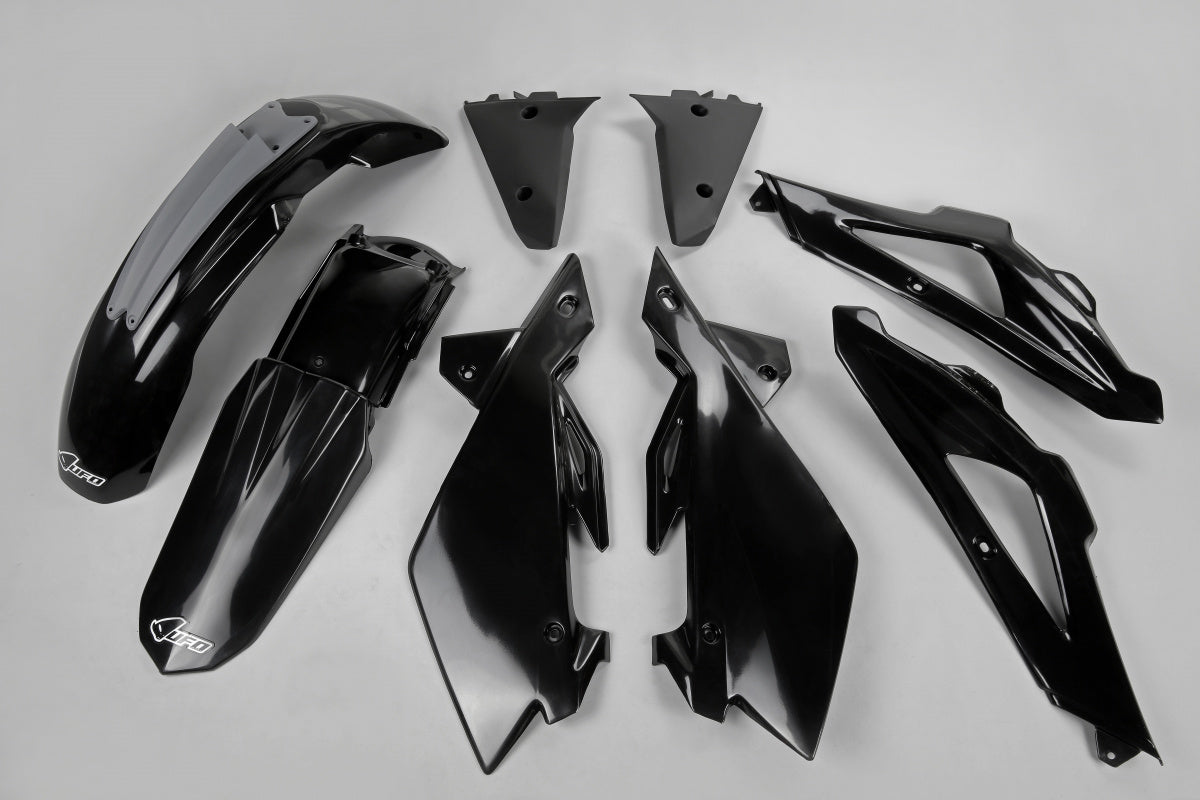 UFO Plastic kit 5-parts Black HVA TC125/250 05-07