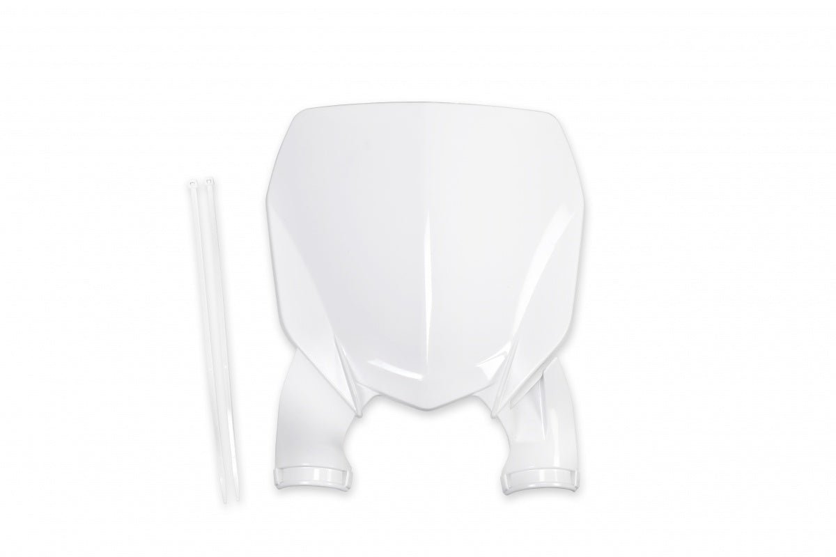 UFO Stadium Front Number plate YZF250 19-23 /450 18-22 White 046 - MxProStoreParts