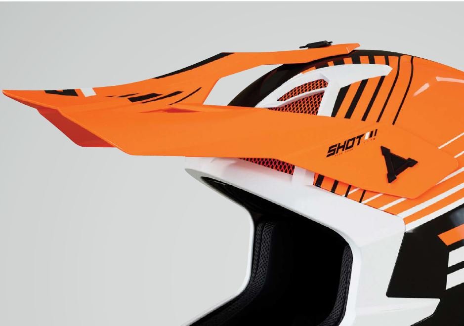 SHOT Visor Lite Fury Black Neon Orange Glossy – A09-21A3-C01 - MxProStoreParts