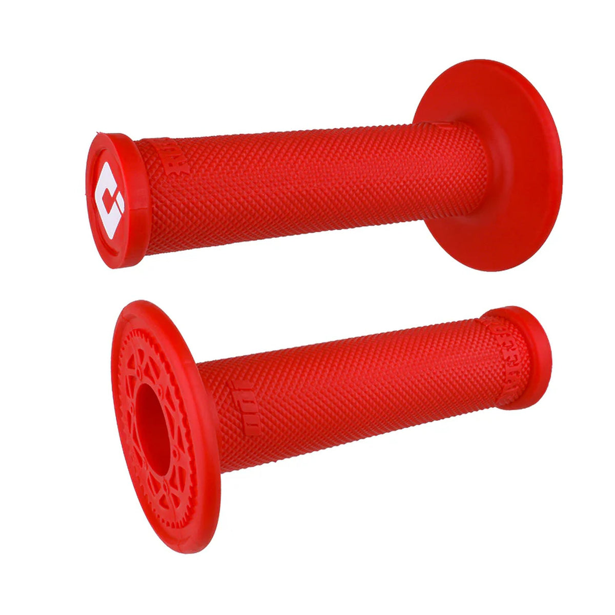 ODI Glue-On Grip No-Waffle MX Single-Ply (Ruffian) Red - MxProStoreParts