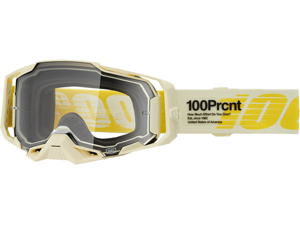100 % Armega Motocross-Brille Barely – klare Linse (Kollektion 2024)