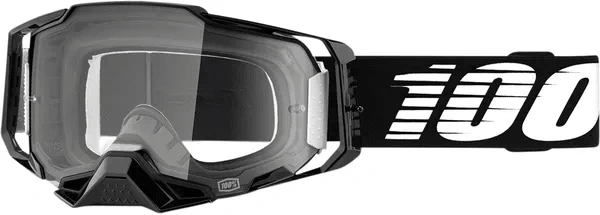 100% Armega Crossbril Schwarz - Klare Linse (2025 Kollektion) - MxProStoreParts
