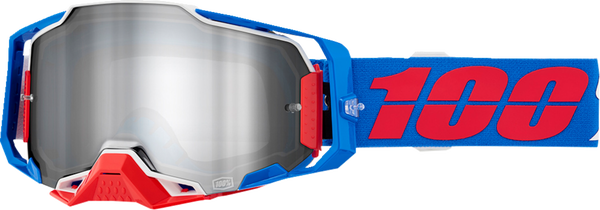 100% Armega Crossbril Ironclad - Silver mirror lens ( 2024 collection )