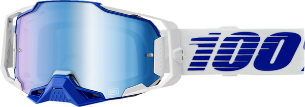 100% Armega Crossbril Blauw - Blue mirror lens ( 2024 collection )
