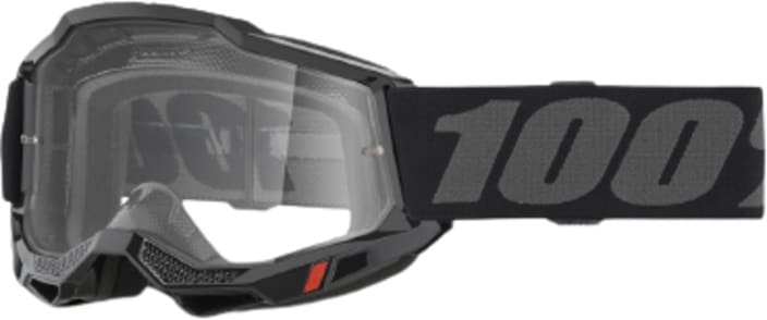 100% Accuri 2 Crossbril Zwart - clear lens (2025 collection) - MxProStoreParts