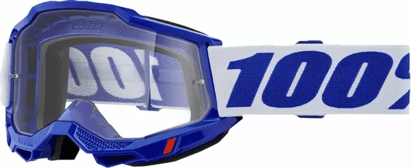 100% Accuri 2 Crossbril Blau - klare Linse (2025 Kollektion) - MxProStoreParts