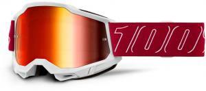 100% Accuri 2 Crossbril Redline - Rode Spiegel lens ( 2025 collection ) - MxProStoreParts