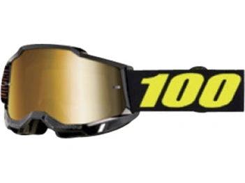 100% Accuri 2 Motocross Goggles Fairbanks - True Gold Mirror lens ( 2025 collection )
