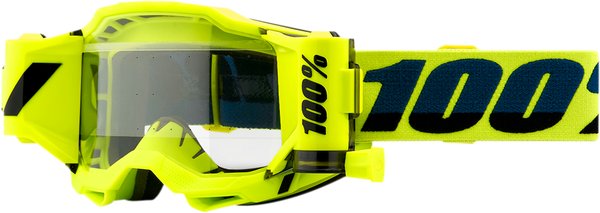 100% Accuri 2 Forecast Roll Off Crossbril Fluor Geel ( 45mm roll off )