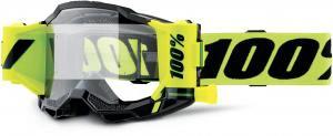 100% Accuri 2 Prognose Roll-Off Crossbrille Fluor Gelb / Schwarz (45mm Roll-Off) - MxProStoreParts