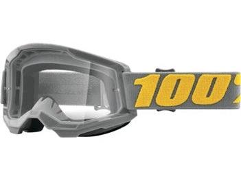 100% Strata 2 Motocross Goggles Izipizi - clear clear lens (2026 collection)