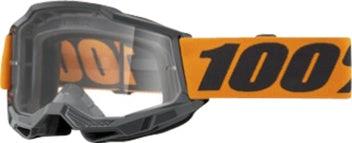 100% Strata 2 Crossbril Fluor Oranje - durchsichtige Klarlinse ( 2026 Kollektion ) - MxProStoreParts
