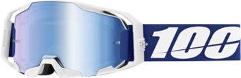 100% Armatic Crossbril Blau - Blaue verspiegelte Linse (2025 Kollektion) - MxProStoreParts