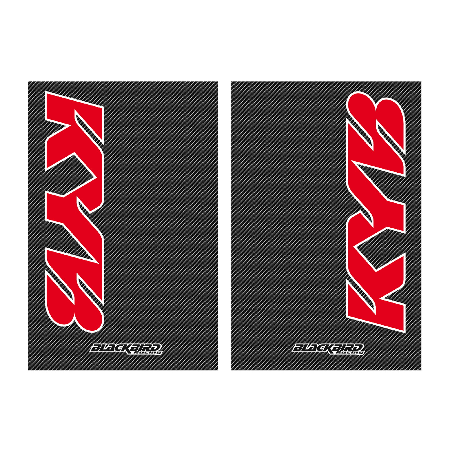 Blackbird voorvork stickers Kayaba/KYB carbon look