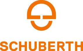 Schuberth logo in orange with the SCHUBERTH brand text