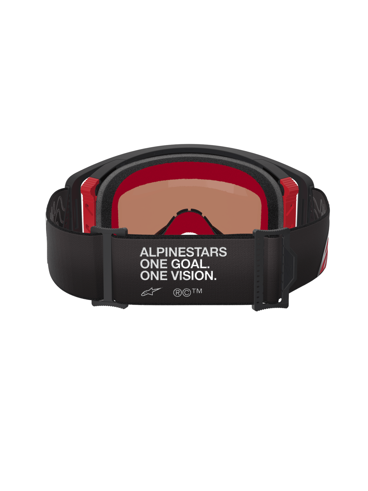 Alpinestars Supertech Corp Schutzbrille Spiegelsilber Schwarz Rot - MxProStoreParts