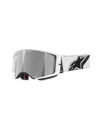 Alpinestars Supertech Corp Goggle – White Mirror Silver - MxProStoreParts