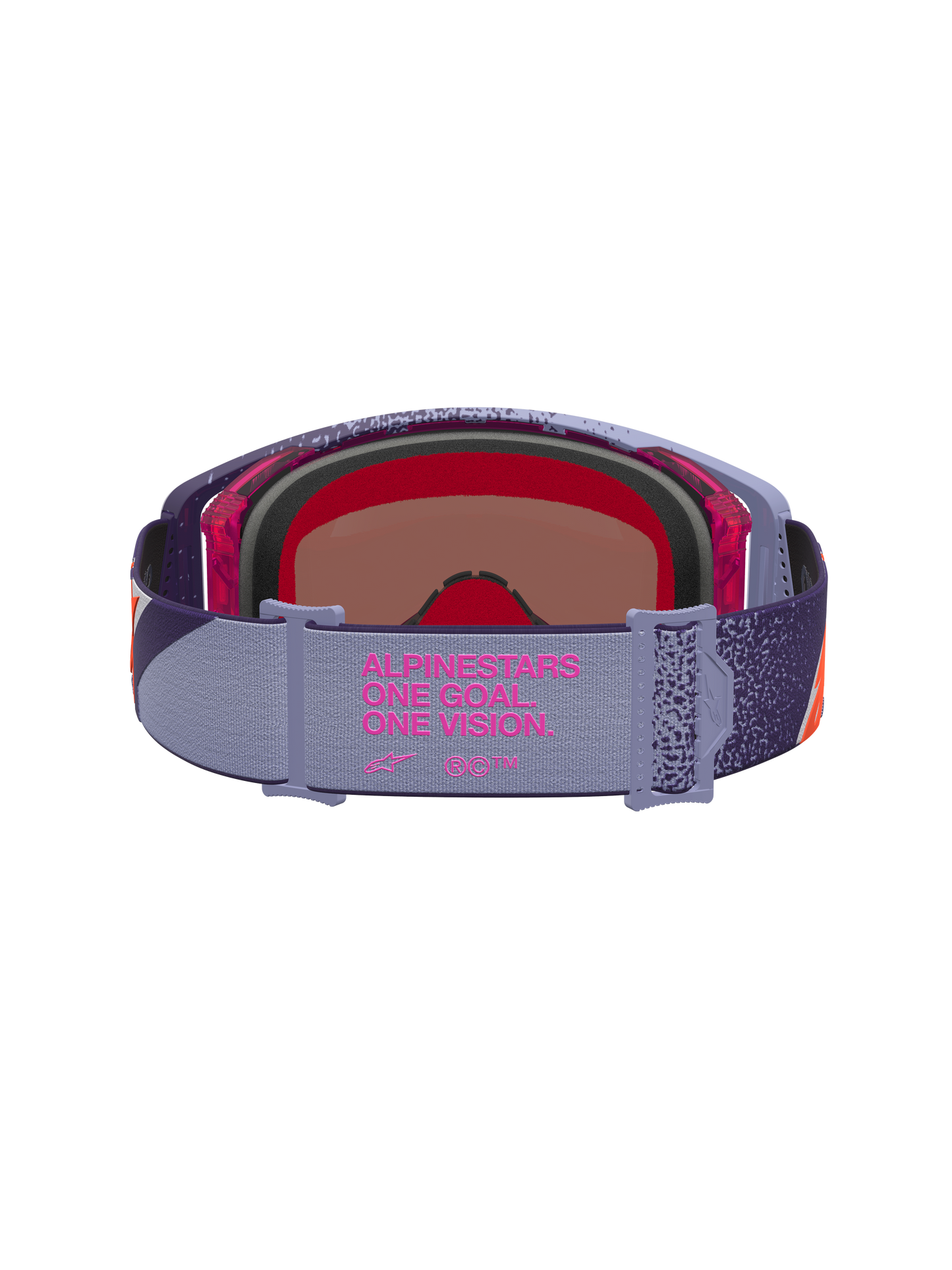 Alpinestars Supertech Hiten Veiligheidsbril One Size Purple Red Mirror Pink