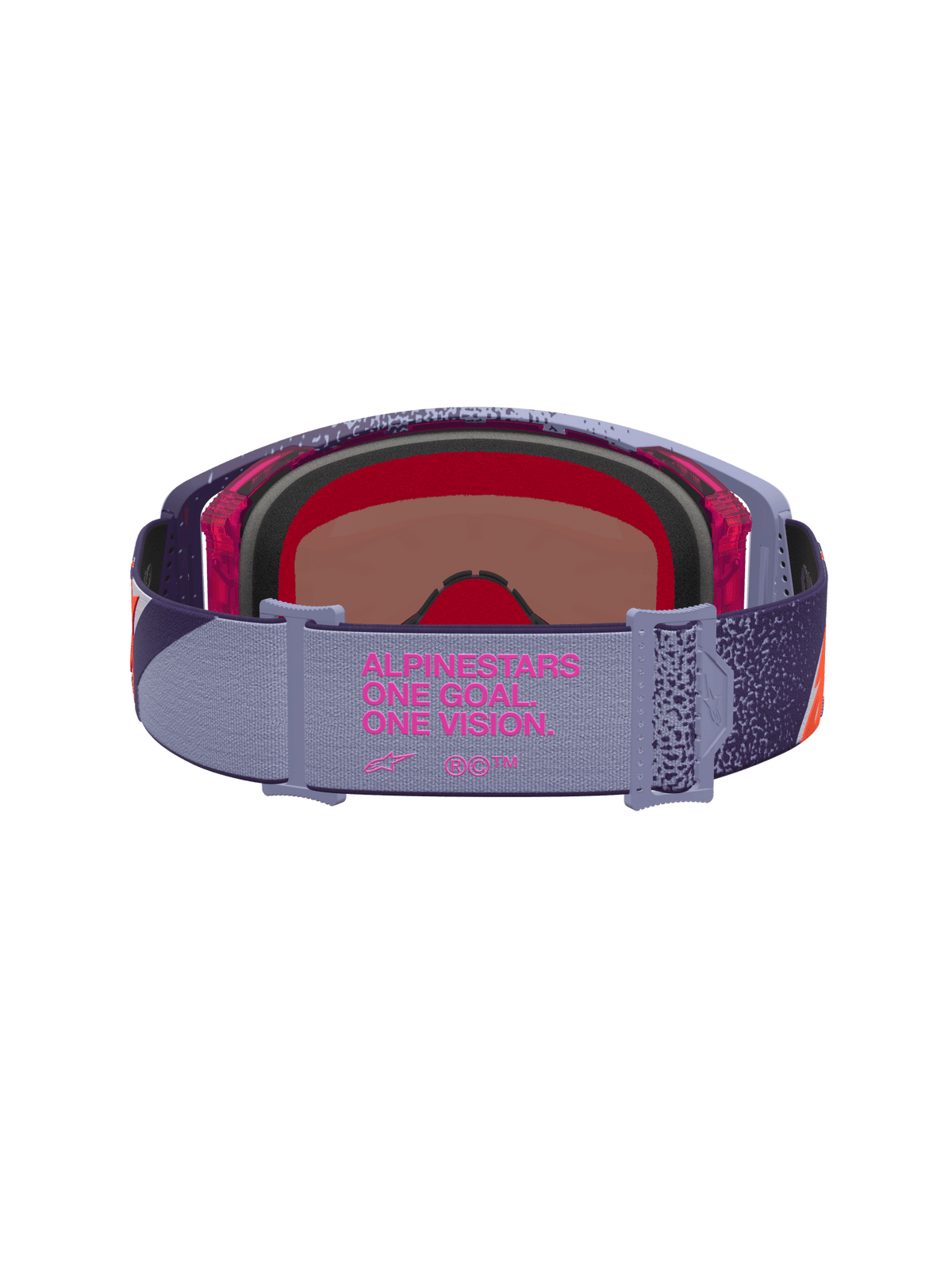 Alpinestars Supertech Hiten Safety Glasses One Size Purple Red Mirror Pink - MxProStoreParts