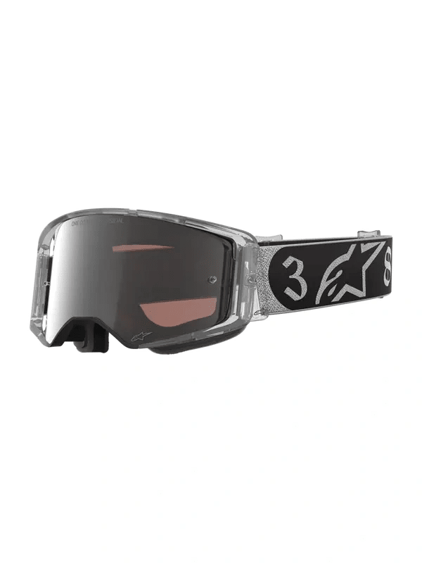 Alpinestars 2026 Supertech Haiden Deegan Signature DNGR38 XXV Crossbrille mit silbernen Spiegelgläsern - MxProStoreParts