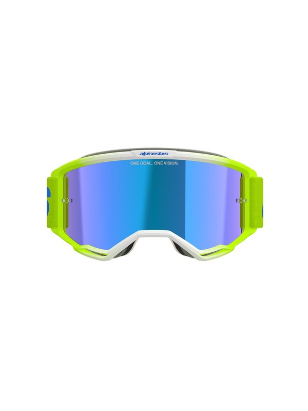 Alpinestars Goggle Vision 5 BLAZE FLUO YELLOW BLUE Mirror BLUE