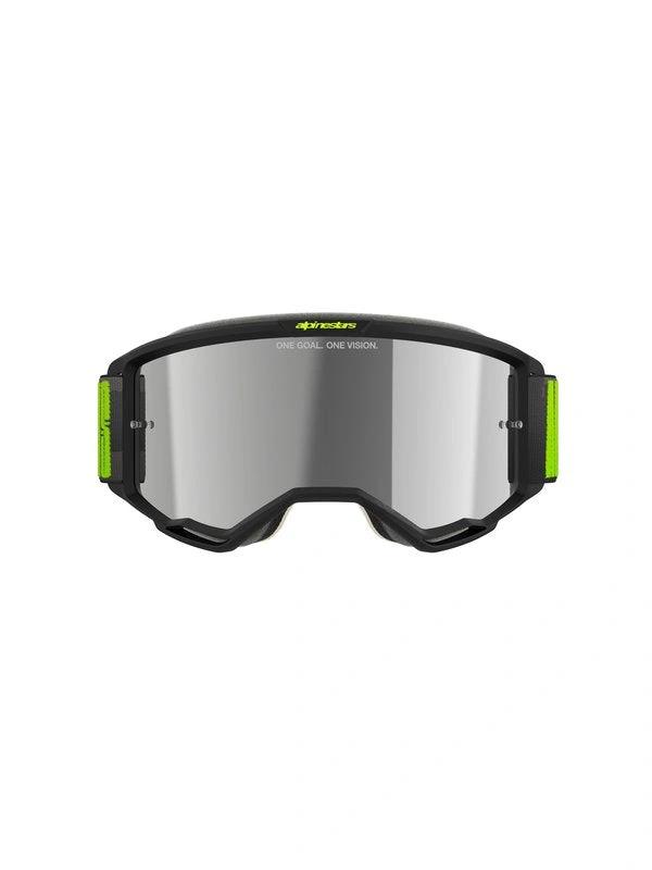 Alpinestars Goggle Vision 5 HOLLOW CHARCOAL YLLW FL Mirror SILVER - MxProStoreParts