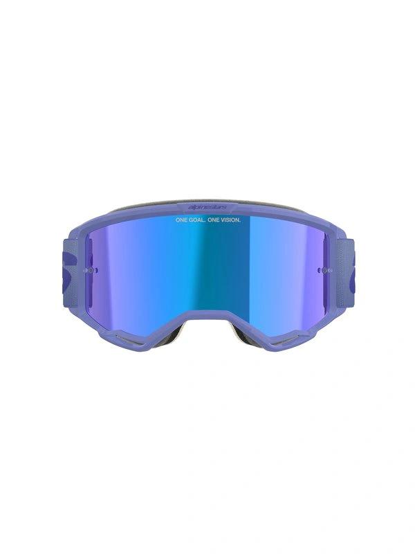 Alpinestars Brille Vision 5 WORDMARK Lila blau verspiegelt - MxProStoreParts