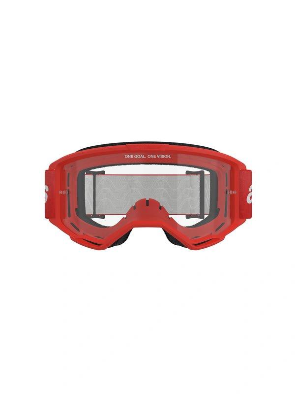 Alpinestars Goggle Vision 3 WORDMARK Red/ Clear - MxProStoreParts