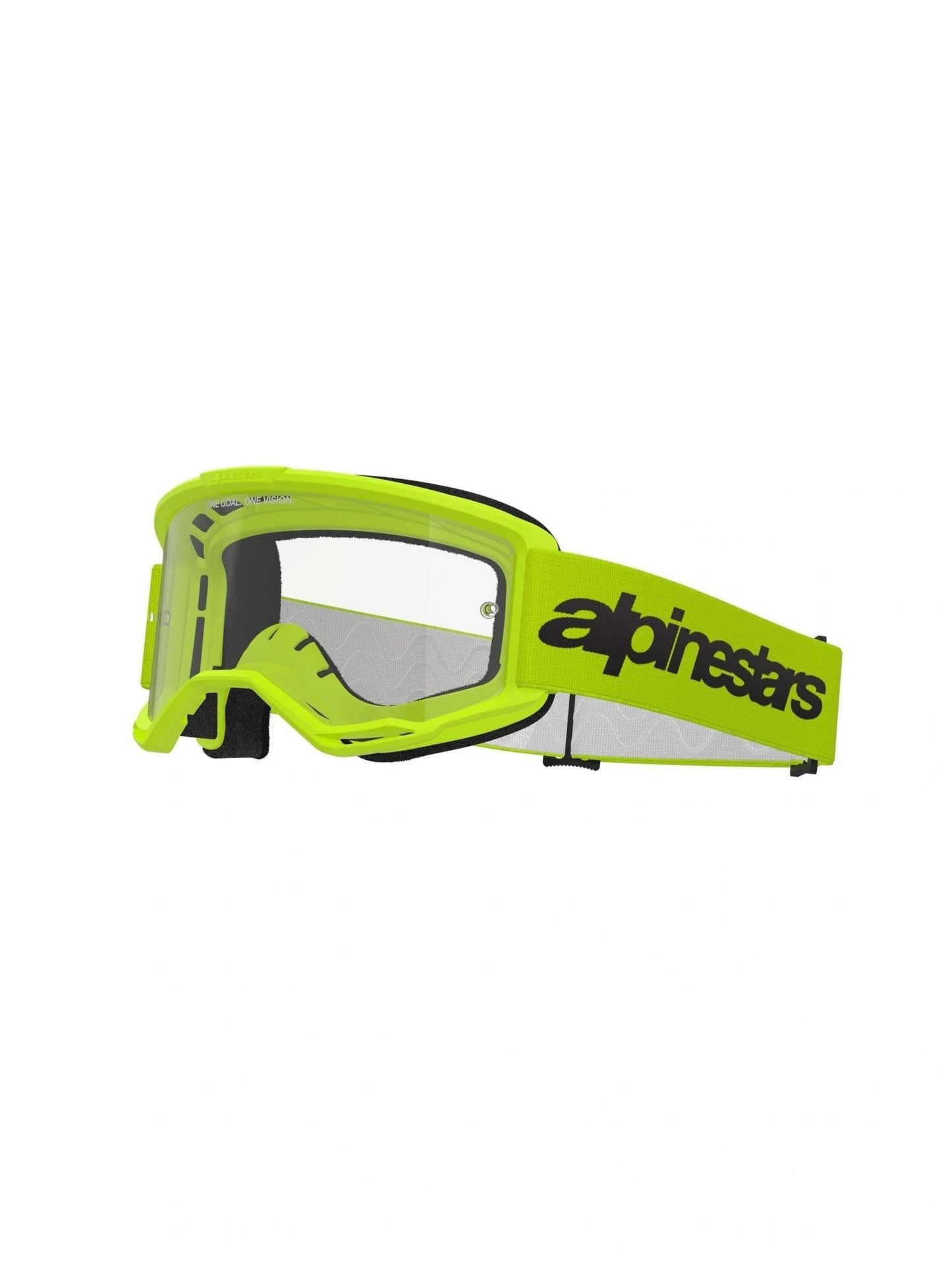 Alpinestars Motocross-Brille Vision 3 WORDMARK GELB FLUO KLAR - MxProStoreParts