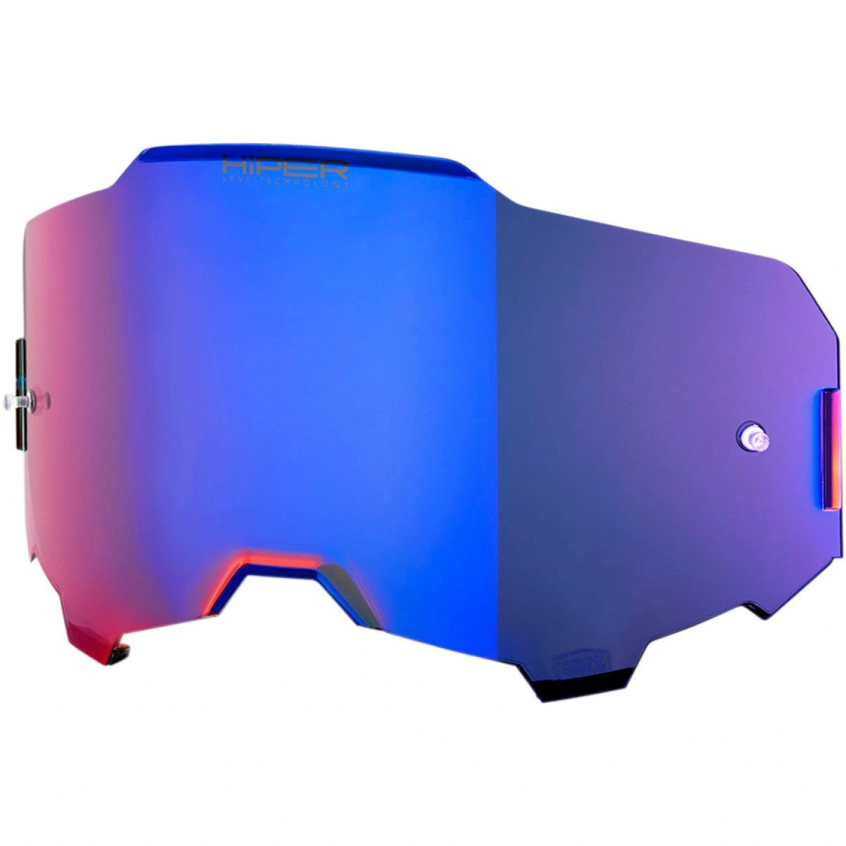 100% Mirror Blue Lens voor 100% Armega Hiper crossbril - MxProStoreParts