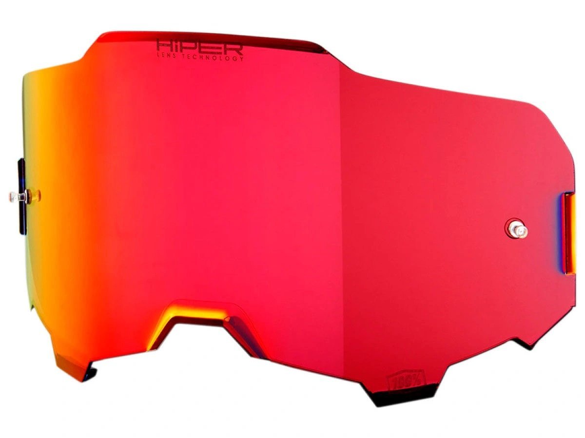 100% Mirror Red Lens voor 100% Armega Hiper crossbril - MxProStoreParts