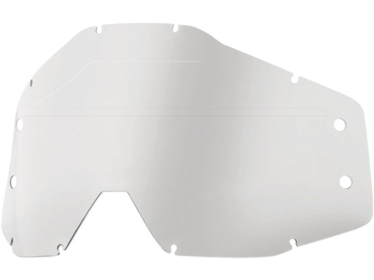 100% Forecast Klarobjektiv mit schmutzabweisendem Visier für 100% Strata/Accuri Forecast Schützbrillen - MxProStoreParts