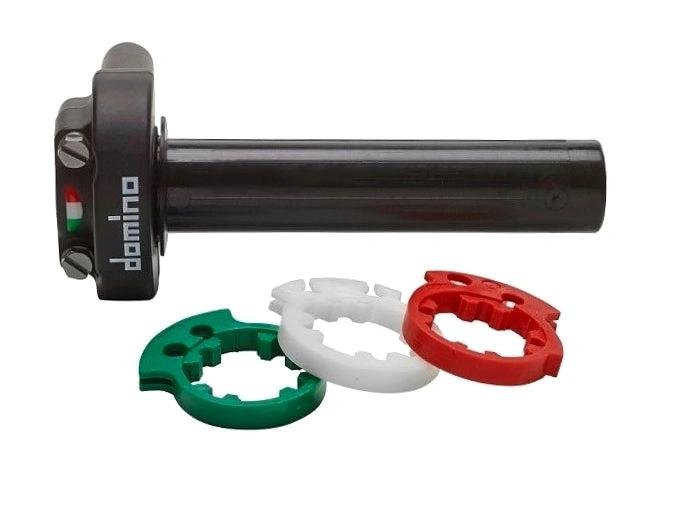 Domino XM2 Gashendel zonder handvaten past op alle wegmotoren met een dubbele trek/duw kabel - MxProStoreParts