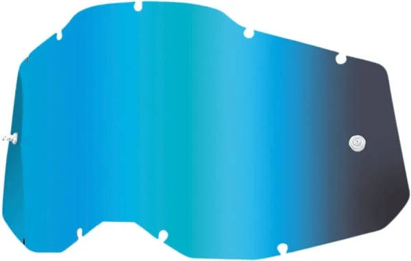 100% Blauwe spiegel lens voor racecraft 2/accuri 2/strata 2 - MxProStoreParts