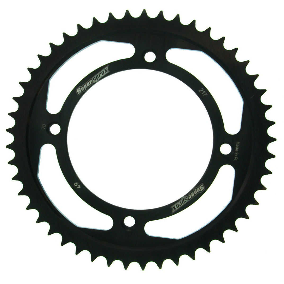 Supersprox Steel Rear Sprocket 217:49 Black – RFE-217:49-BLK - MxProStoreParts