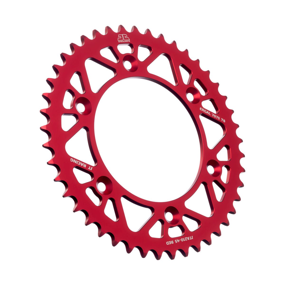 JT Rear Alu Sprocket 7075 T6 Red JTA210.45RED - MxProStoreParts