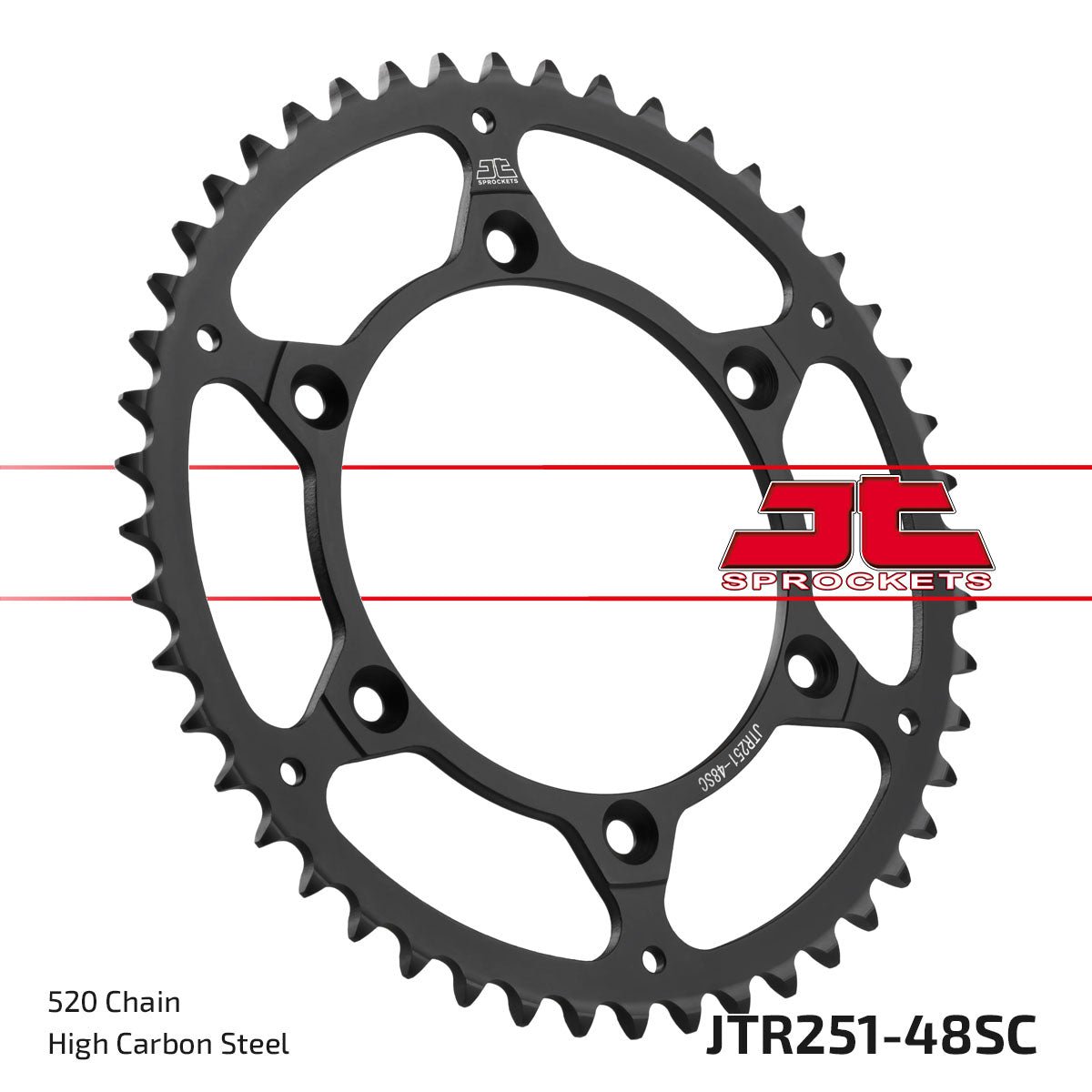 JT Rear Sprocket SC - Self Cleaning Lightweight Rear JTR251.48SC - MxProStoreParts