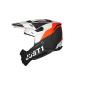 Just1 J-22 C Adrenaline Motorcross Helm Oranje Wit Carbon Mat - MxProStoreParts