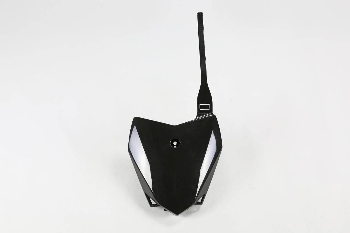 UFO Front number plate KLX110 10- Black 001 - MxProStoreParts