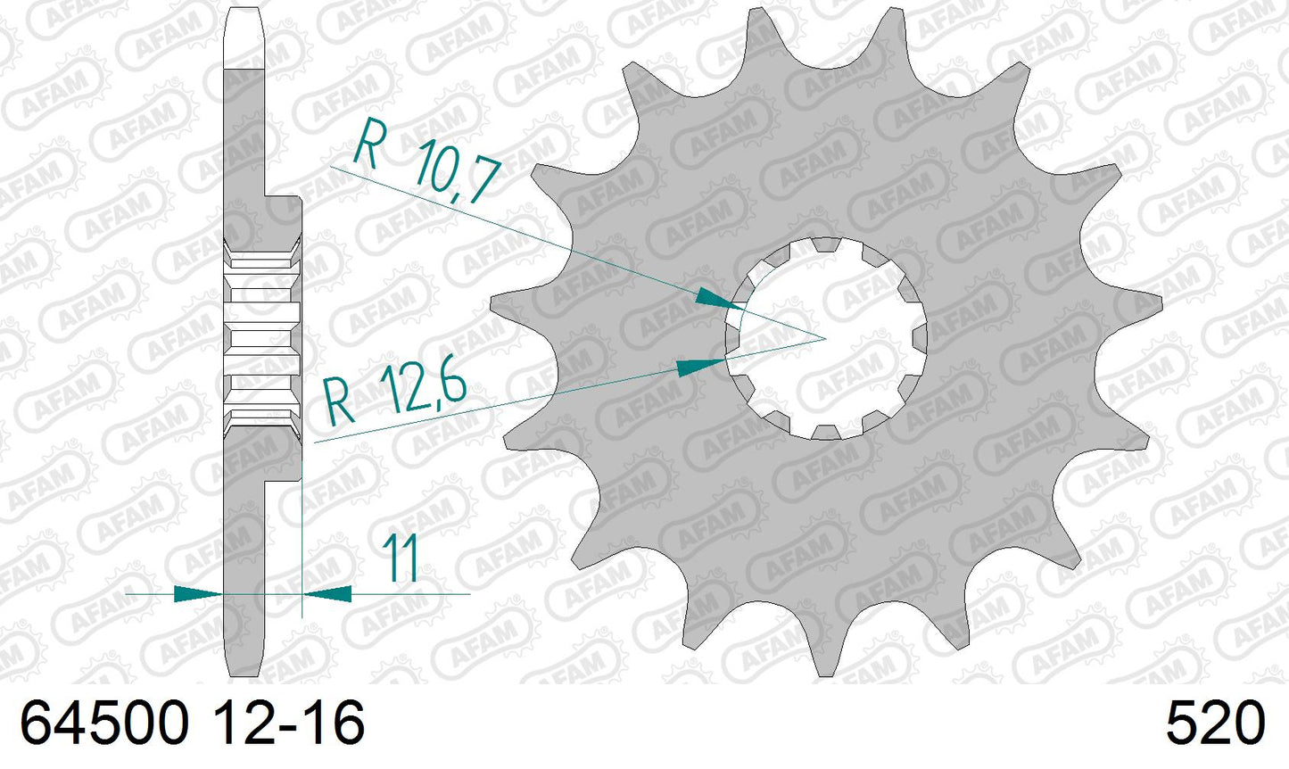 AFAM front sprocket Husqvarna TC/TE/WR/CR -13