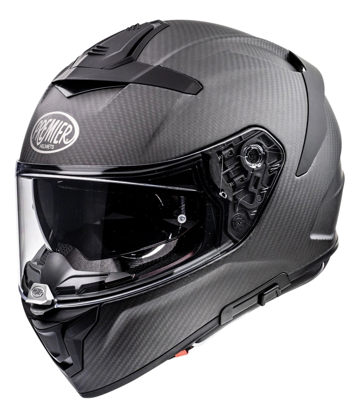 Premier Devil Carbon BM full-face helmet with carbon-fiber shell and clear visor
