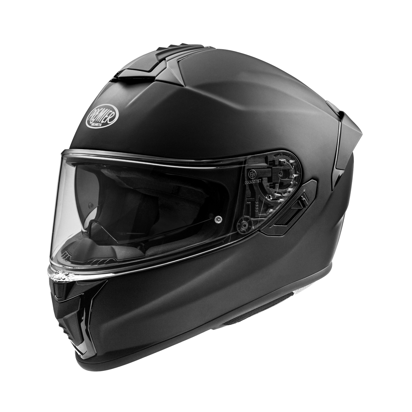 Premier Evoluzione U9BM full-face helmet, matte black with clear visor