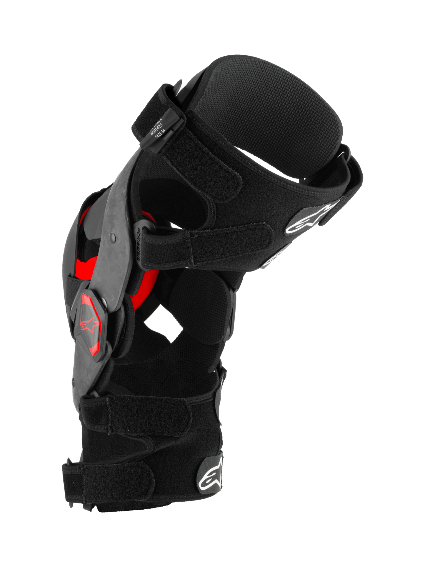 Alpinestars Supertech RK - 10 Plasma Kniestütze Schwarz Rot - MxProStoreParts