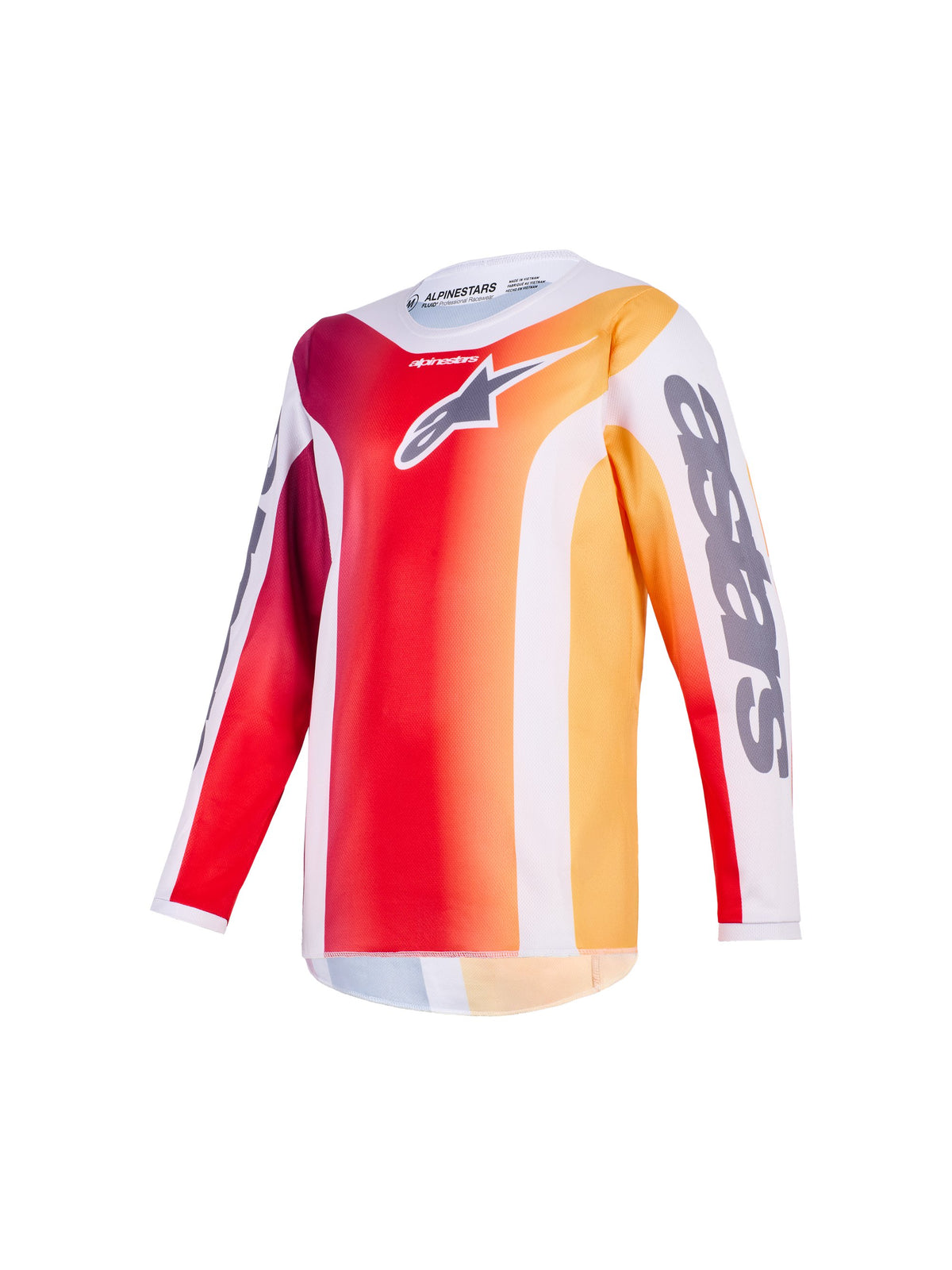 Alpinestars Youth Fluid Portl junior cross shirt – red/grey - MxProStoreParts