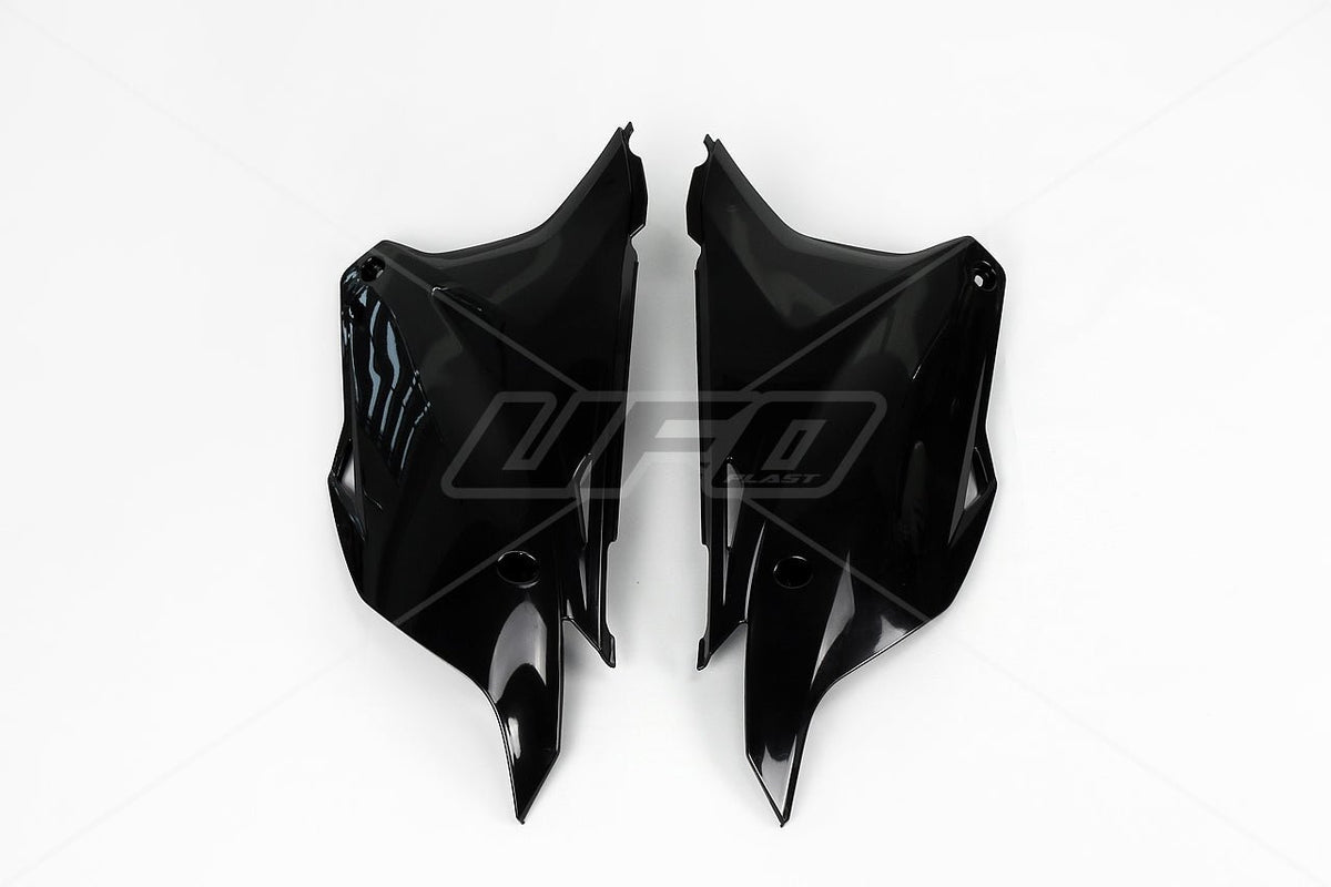 Plaques latérales UFO numéro KX85 14- Noir 001 - MxProStoreParts