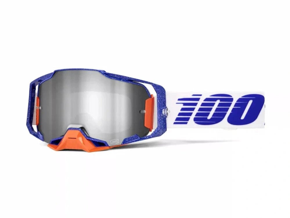 100% Armega Kreuzbrille Lavingaad (Objektiv: Silber verspiegelt) - MxProStoreParts