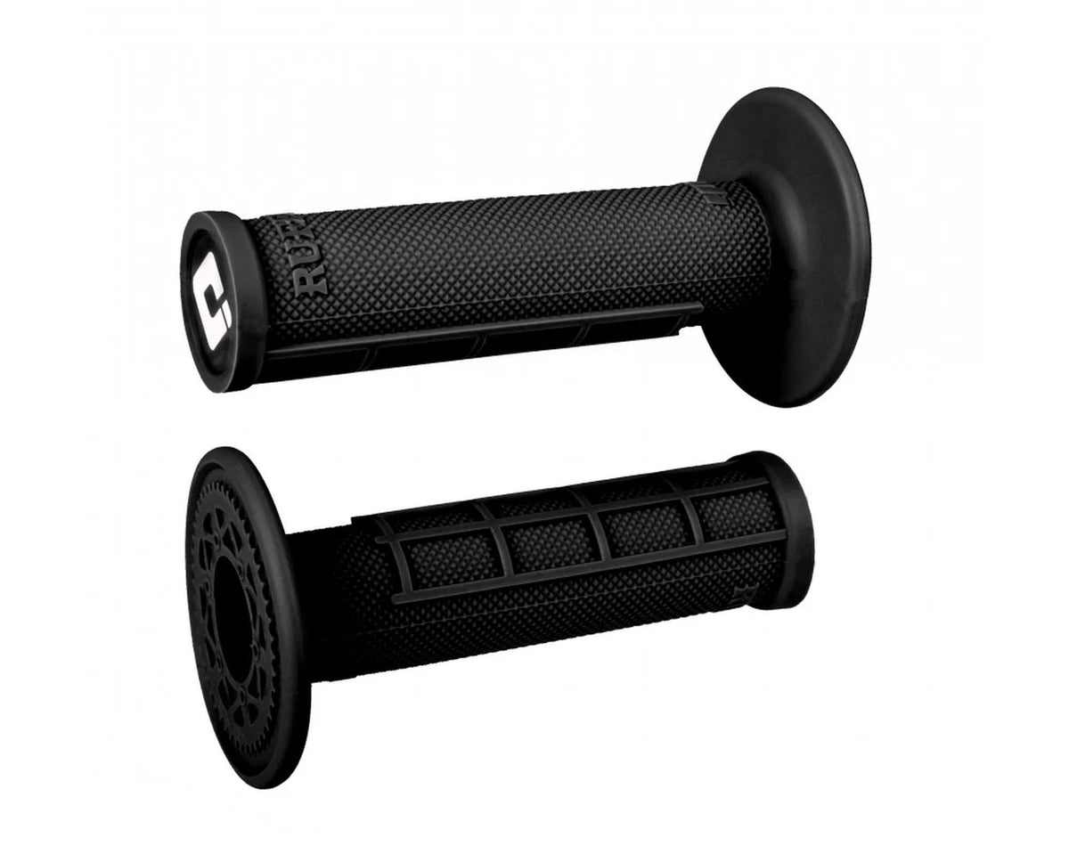 ODI Glue-On Grip Half-Waffle MX Single-Ply (Ruffian) Black - MxProStoreParts