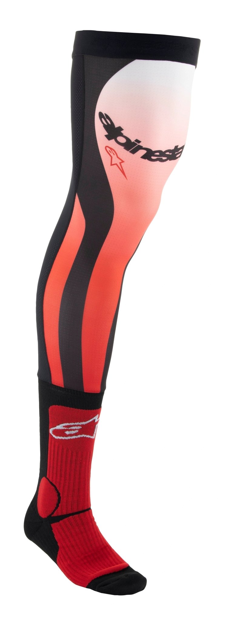 Alpinestars Knee Brace Socks Red/White - MxProStoreParts