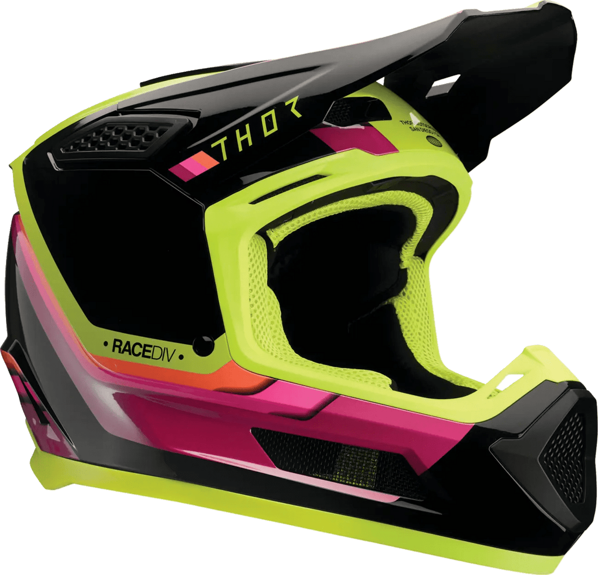 THOR Fleet Defy crosshelm – Zwart/Fluogroen - MxProStoreParts